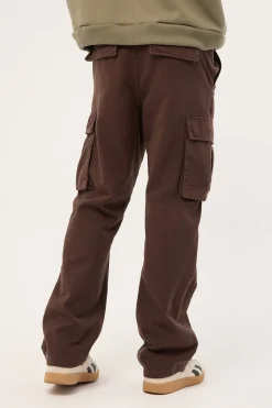 Vinyl Cargo Pant Washed Brown