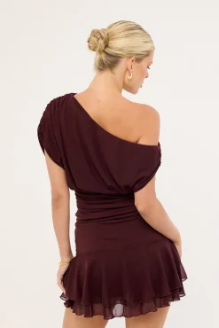 Vionne Mesh Skort Plum