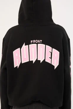 Viper Sleeve Womens Hoodie Black