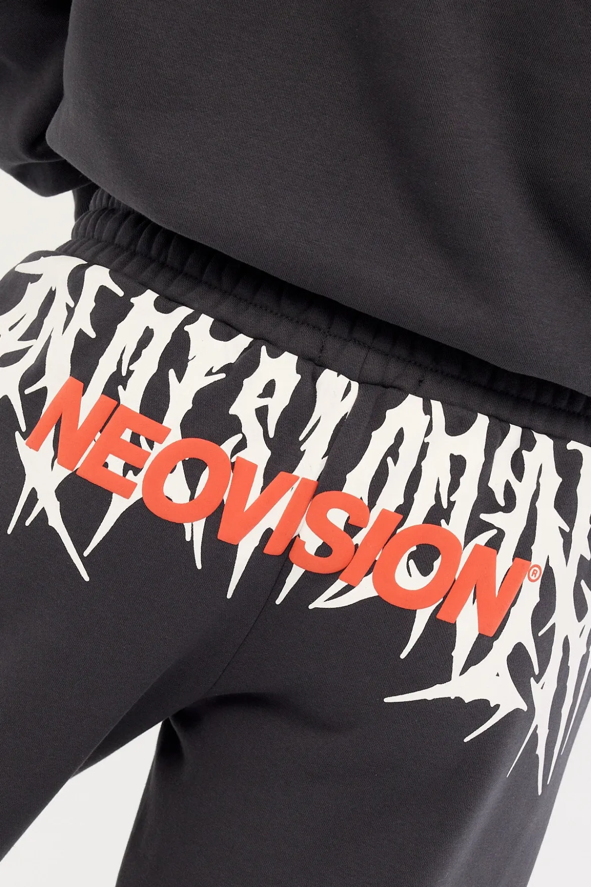 Virus Wide Leg Trackpant Washed Black