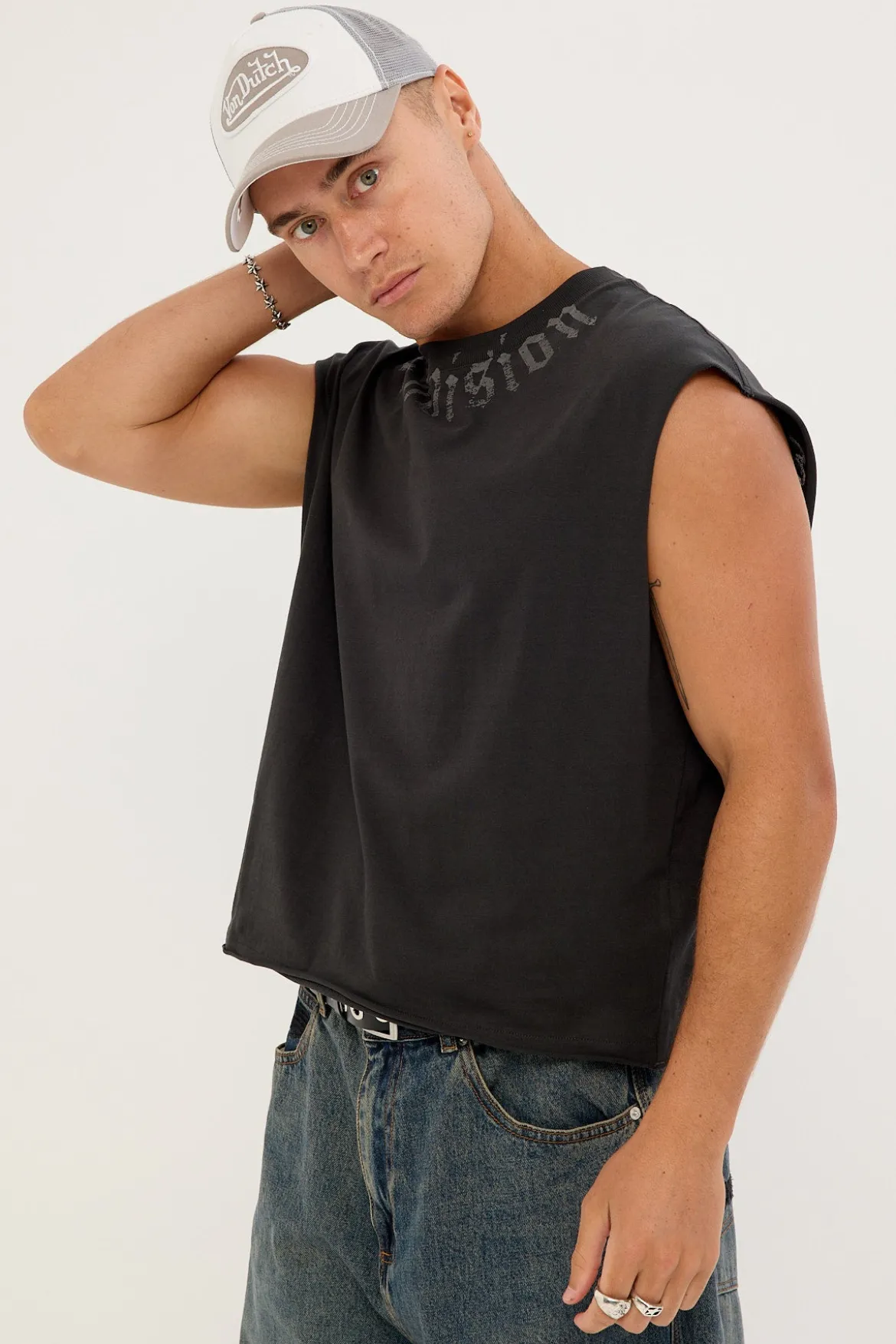 Voidcore Cropped Muscle Tank Night Black