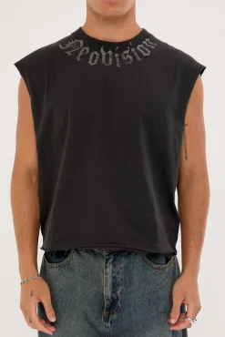 Voidcore Cropped Muscle Tank Night Black
