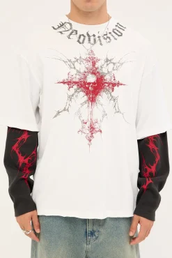 Voidcore Layered Long Sleeve Tee White/Black