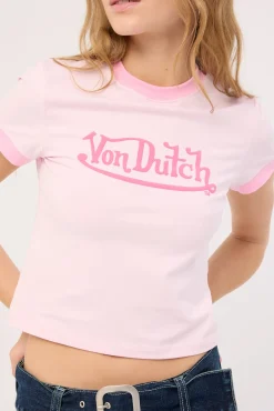Von Dutch Basic Baby Tee Pink/Baby Pink