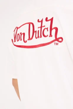 Von Dutch Mix Men's Collared Shirt White