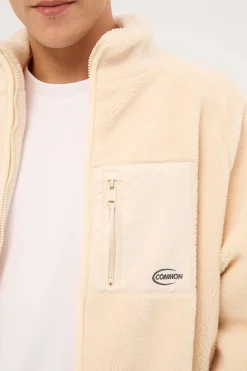 Voyager Zip Thru Sherpa Jacket ECRU