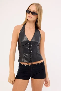 Wahya Top PU Black