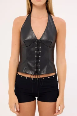 Wahya Top PU Black