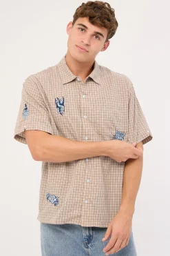 Walk In Short Sleeve Shirt Tan