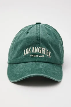 Washed Los Angeles Cap Green