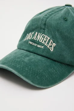 Washed Los Angeles Cap Green