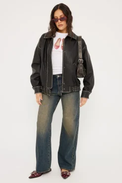 Washed Maxx Bomber Black