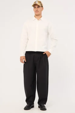 Weekender Boxy Long Sleeve Shirt White