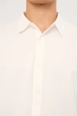 Weekender Boxy Long Sleeve Shirt White