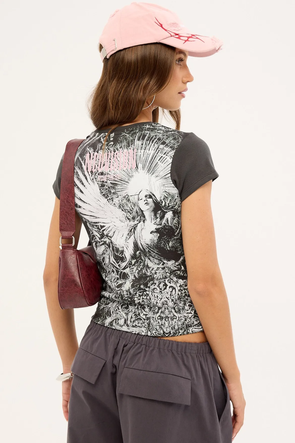 Weeping Angel Baby Tee Washed Black