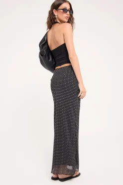 Whimsy Polka Dot Maxi Skirt Polka Dot