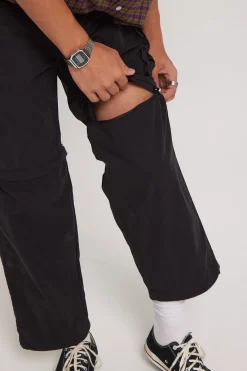 Why Wait Zip Off Cargo Pant Washed Black