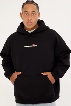 Wild Sector Boxy Hoodie Black