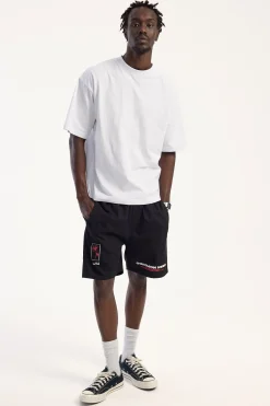 Wild Sector Elastic Waist Short Black