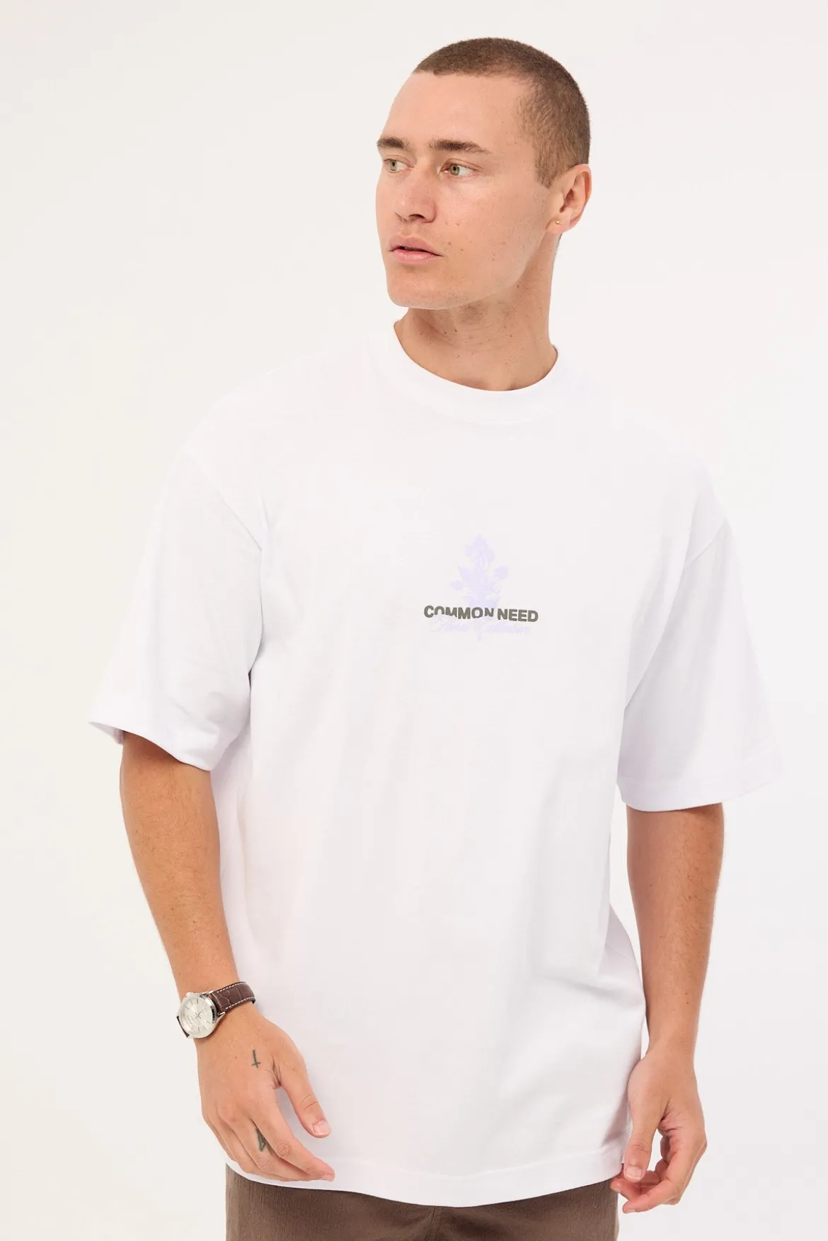 Wildflower Heavyweight Boxy Tee White