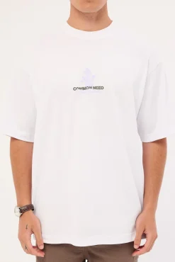 Wildflower Heavyweight Boxy Tee White