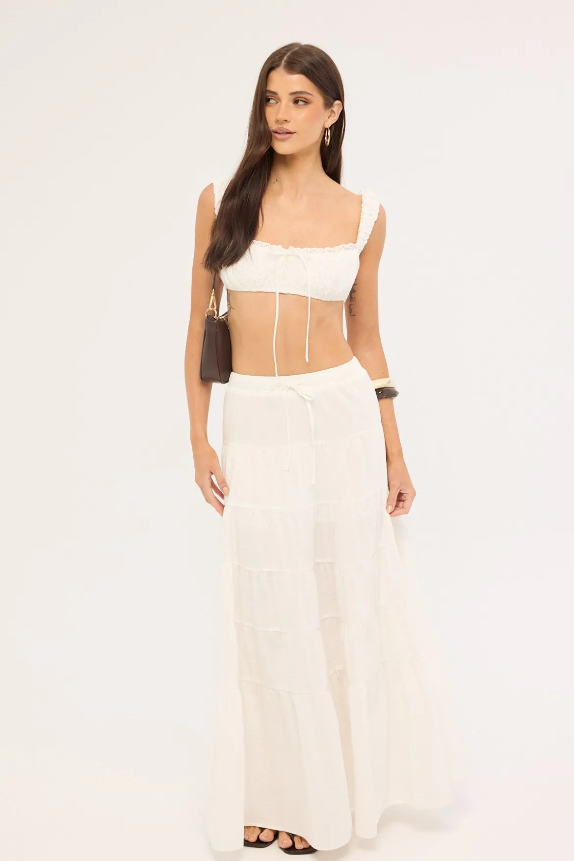 Winona Broderie Bralette White