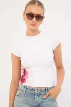 Wisteria Flower Tee White