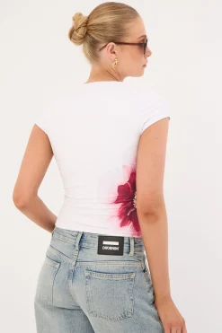 Wisteria Flower Tee White