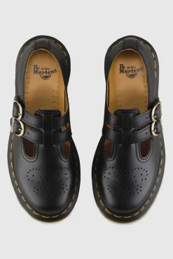 Womens 8065 Mary Jane Black Smooth