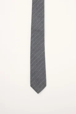 Womens Stripe Tie Grey