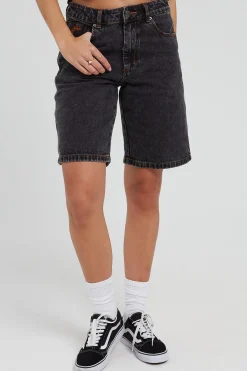 Worship Carpenter Denim Short Black Rinse