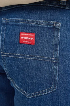 Worship Low Rider Jean Dark Electric Blue
