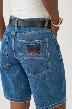 Worship Sloucher Short Worn Blue Rinse