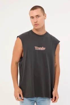 Wrangler 47 Muscle Tee Dark Slate