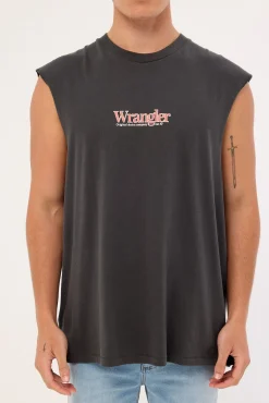 Wrangler 47 Muscle Tee Dark Slate