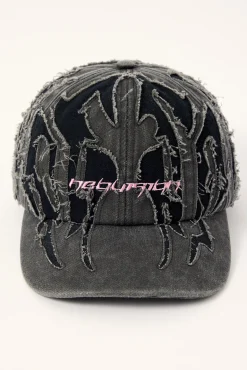 Wrapped Dad Cap Washed Black