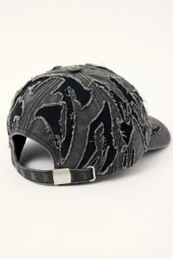 Wrapped Dad Cap Washed Black