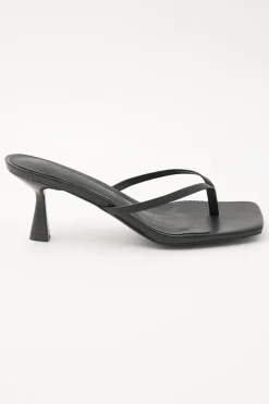 Xami Thong Heel Black