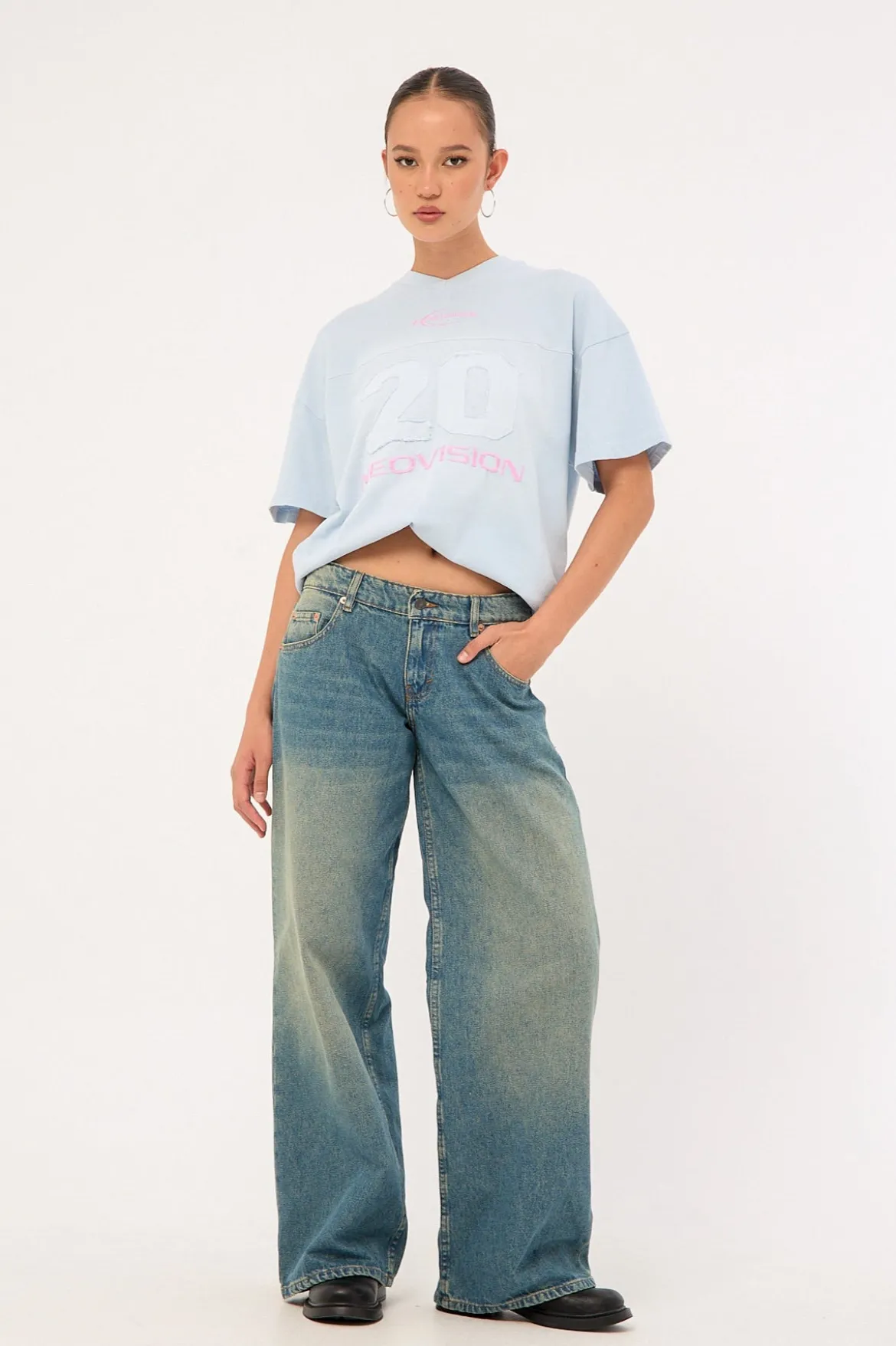 Xira Relaxed T-Shirt Blue