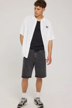 XL Dice Emb SS Shirt White