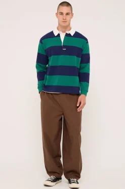 XL Stripe Rugby Green