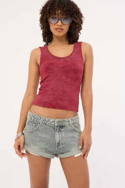 X-Tina Pheonix Low Rise Denim Mini Short Dirty Dawg