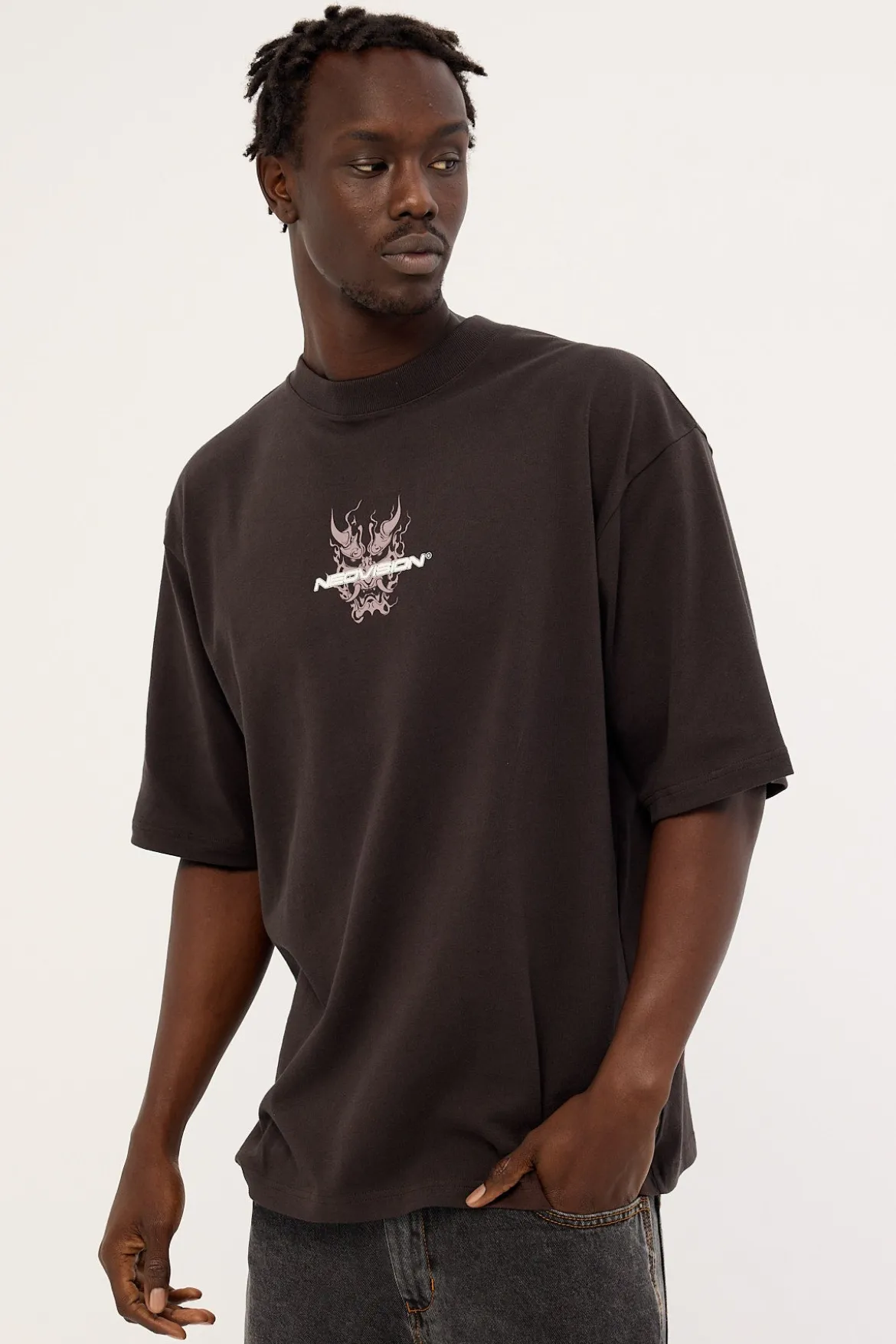 Yasha Street Super Heavy Tee Coffee Brown