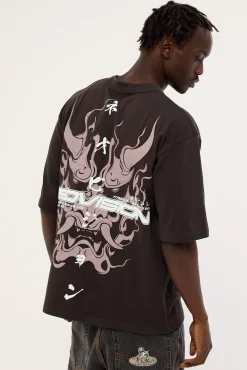 Yasha Street Super Heavy Tee Coffee Brown
