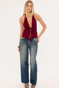 Yiva Top Jersey Burgundy