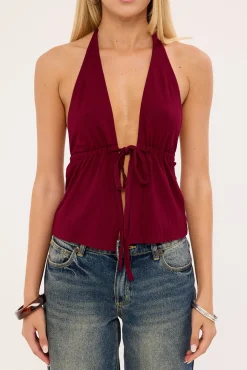 Yiva Top Jersey Burgundy