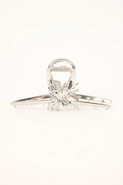 Y2K Flutter Hair Claw Clip Silver