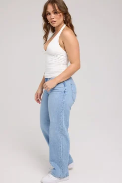 Y2K Low Baggy Jean Lakeside Blue