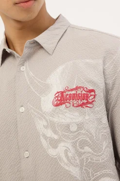 Yokai Oversize Shirt Grey Check