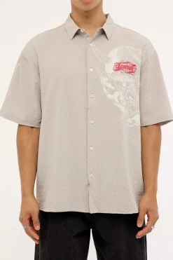 Yokai Oversize Shirt Grey Check